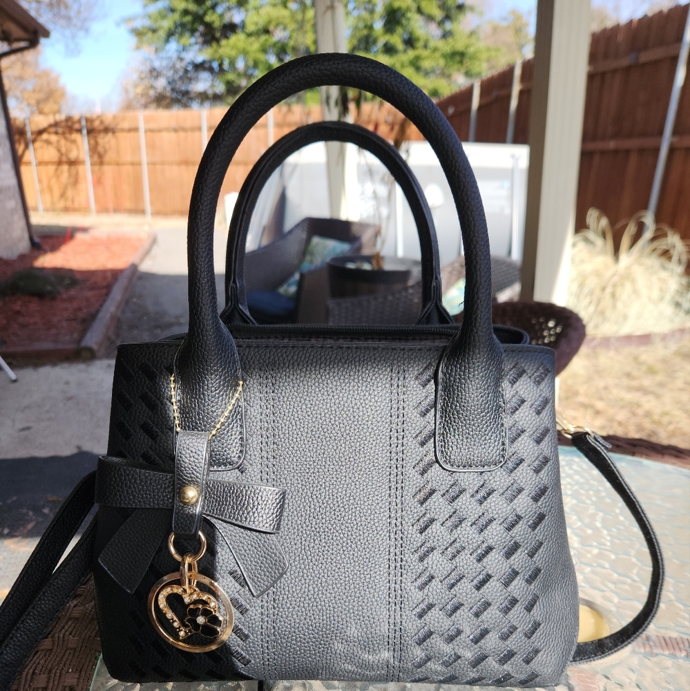 Black handbag